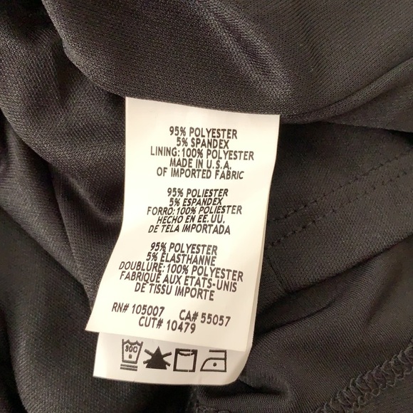 Y2K Mariana Deep Black Draped Cocktail Dress - Picture 6 of 7